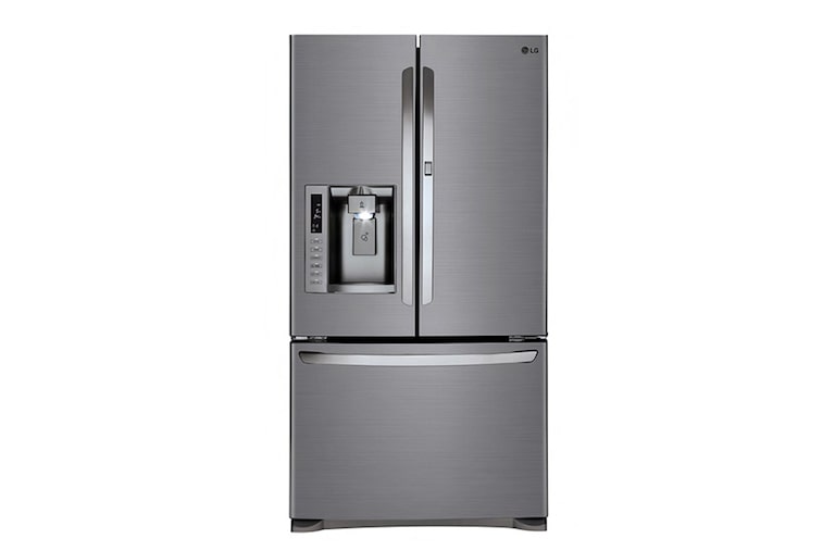 Front view of 613L Door-In-Door® French Door Fridge With Ice & Water Dispenser GF-D613PL
